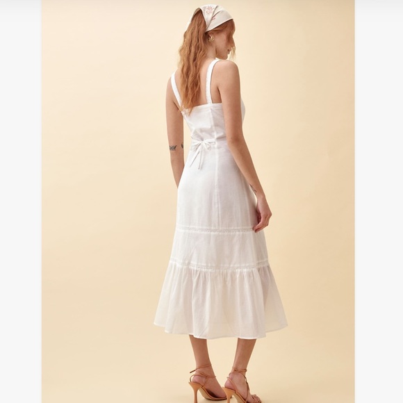 Reformation Dianne Dress in Ivory NWT 6 - Picture 5 of 13